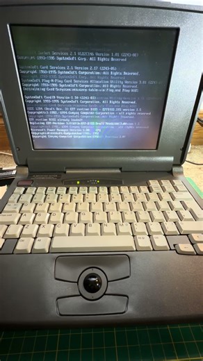 How about this blast from the past! #compaq #486 #dos