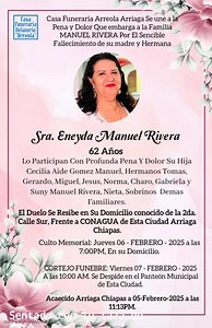 VELATORIO Y SERVICIOS FUNERARIOS ARREOLA les informa; | Funeraria Arreola