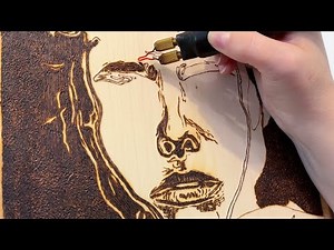 Wood Burning Time Lapse | Pyrography Wood Burning