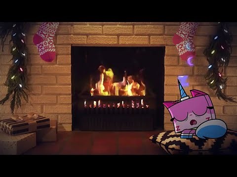 Unikitty | One Hour of Relaxing Yule Log Layout Geometry Dash