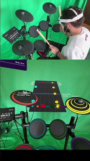 Mixed Reality DRUMMING 'Muse - Hysteria' META QUEST 3