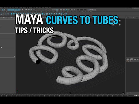 Maya (Tips/Tricks) - Curves to Tubes