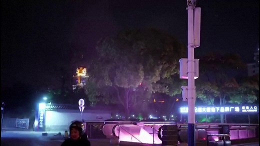 China storm: Strong winds hit city of Nantong