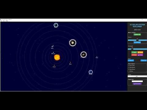 3D Solar System Python Project