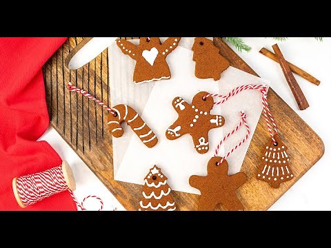 Cinnamon Applesauce Ornaments (Just 2 Ingredients!)