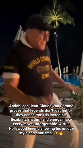 Jean-Claude Van Damme’s Legendary Dance Moves 🔥🕺#dance