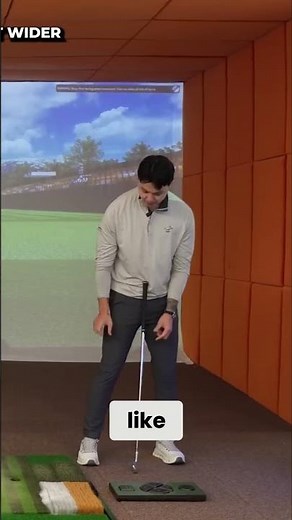 Golf Setup Mistake: Narrow Stance? Fix Your Swing Now! #shorts