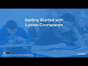 Getting Started with Lumen Courseware OHM for Math & Chemistry