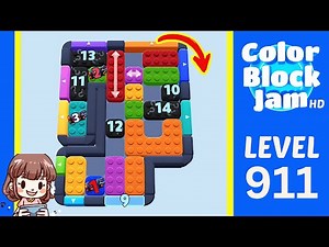Color Block Jam Level 911 Solution Walkthrough