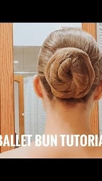 How to get the PERFECT cinnamon roll ballet bun! - hair tutorial #balletbun #ballethairtutorial