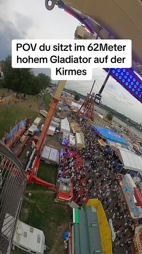 Exciting POV Ride on the Gladiator Karussell at Kirmes
