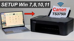 Canon Pixma TS3750i Setup Windows, Install Drivers, Wireless Printing & Scanning Test.