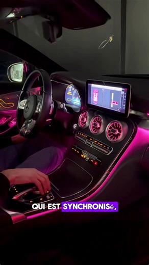 Installation de LED d’ambiance sur Mercedes Classe C Coupe ✨ N’hésitez pas à nous contacter pour prendre rendez-vous ! #Mercedes #voiture #custom #reels #led