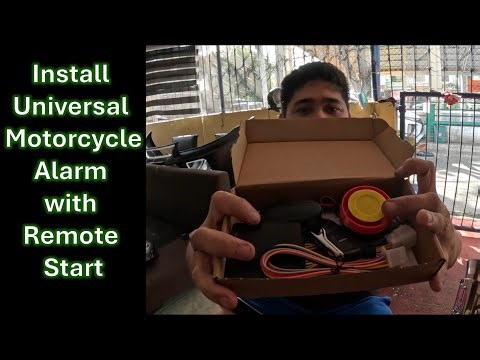 How to Install Universal Motorcycle Alarm with Remote Start | Macky Rider