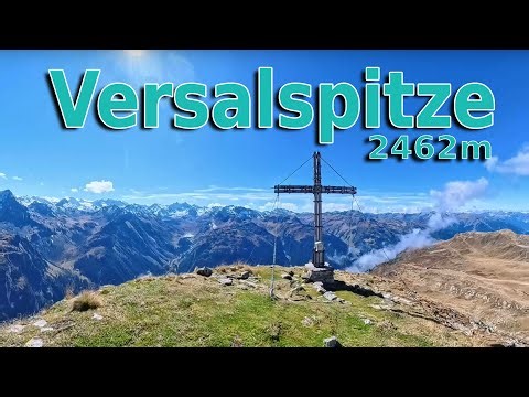 Autumn hike to Versalspitze 2462m in Montafon