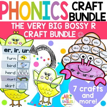 Bossy R BIG BUNDLE 7 AR OR ER IR UR Crafts R-Controlled Vowels & Activities