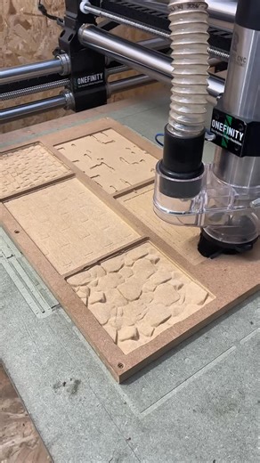 CNC at Trend on Instagram: "Model Making on the Onefinity Elite Series CNC 🏔️ The Onefinity CNC is Perfect for: - Machining detailed mountain baseboards and terrain contours - Cutting textured surfaces like brickwork, stone, or timber patterns - Creating accurate model components for buildings, vehicles, or props - Producing repeatable templates and assembly jigs - Adding fine engraved detailing or relief carving for visual realism 🚂 The CNC team at Trend Tool Technology are hard at work this 