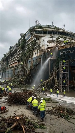 We Found an Abandoned Cruise Ship… Then Turned It Into Luxury 😱”