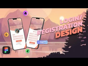 Design a Eye-Catching Login & Signup page using Figma for a mobile app.