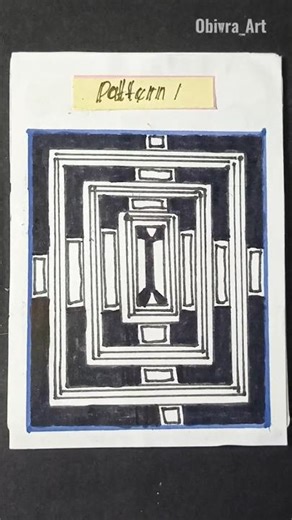 Pattern 1 - Minimal Zentangle Pattern #zentangle#zentangleart #patternart #relaxingart #drawing