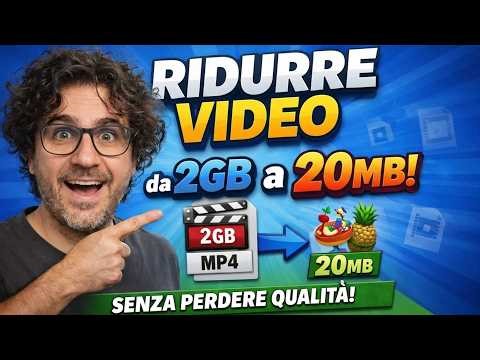 Ridurre un Video da 2GB a 20MB SENZA Perdere Qualità con HandBrake (Gratis)