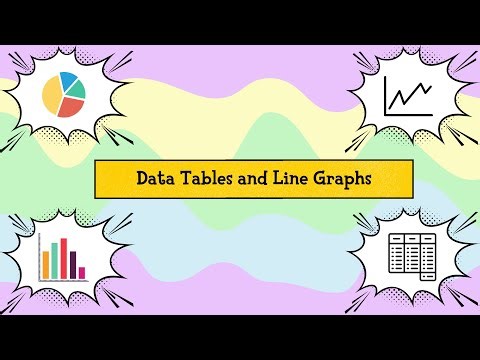 Learn How to Make Data Tables and Line Graphs