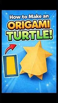 How to Make an Origami Turtle 🐢 | Easy Paper Turtle Tutorial