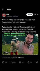 Fantasy Firearms Make Sense in a medieval setting #history #dungeonsanddragons #pathfinder #war