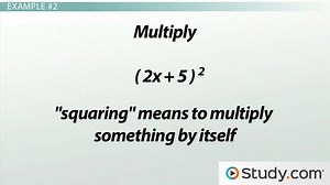 Multiplying Binomials | Overview, Methods & Examples