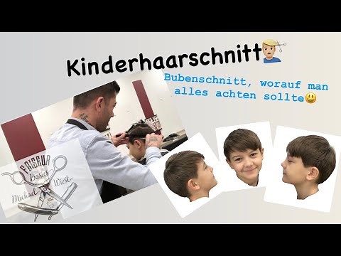 Kinderhaarschnitt für Jungs, mit Schere geschnitten. Tutorial