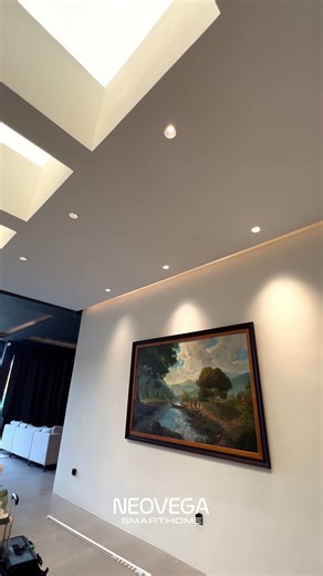 Intelligent lighting that adapts to your mood, with custom pre-set scenes and seamless control via switch or phone. In frame: Smart Lights | Smart Switches | Smart Gateway by Neovega Smarthome Visit any of our showrooms for consultation: 📱 0968 855 6331 📍 LRI Design Plaza, Makati 📍 Robins Design Center, Ortigas #SmarthomeNeovega #SmartLiving #HomeAutomation | Neovega SmartHome