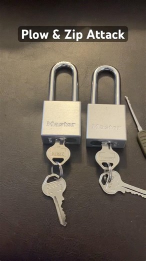 Plowing & Zipping Technique for Lock Picking, Master 570 #lockpicking #locksport #lockpick #shorts