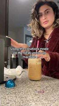 Using the creations mode on the Nespresso vertuo up machine