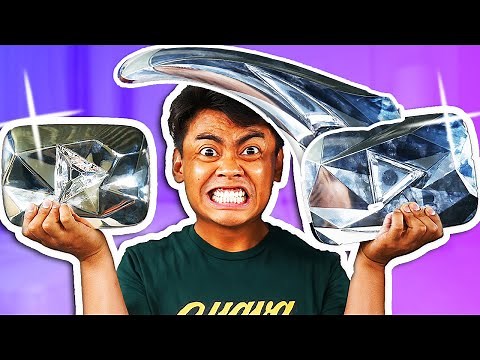 FAKE VS REAL YOUTUBE DIAMOND PLAY BUTTON!