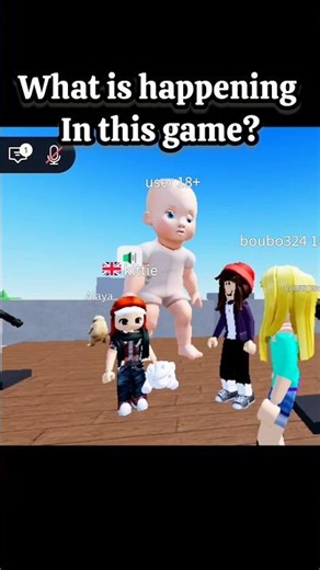 What was the baby doing? 😳#shorts #trending #roblox
