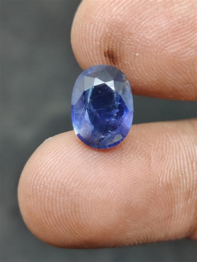 Natural Blue Iolite Gems, Faceted Iolite Gems. Beautiful Piece for Jewelry Making, 11.1x8.2x5 Mm, 3.05 Carats - Etsy