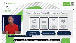 Technical Solutions Architect, Mark Pretty discusses how to leverage Cisco Secure Firewall Management Center to effectively manage more than one #firewall device in the #cloud ☁️ and across multiple regions. 👀 Watch the full #CiscoSecureInsights session to learn more 👉 http://cs.co/61873fIRx | Cisco Security
