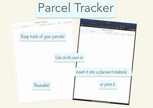 Digital Parcel Tracker Template Insert for Goodnotes iPad Tablet and Printable - Etsy UK