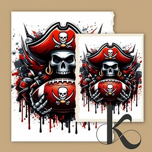 Colorful Tampa Bay Buccaneers Football Images - Etsy