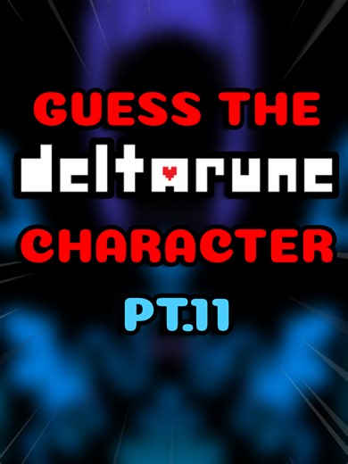 Guess the Deltarune Characters Challenge