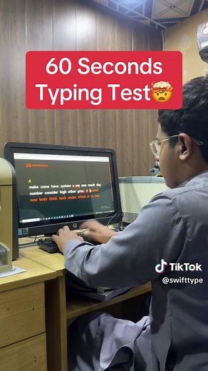 60 Seconds Typing Test Challenge