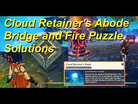 Custodian of Clouds Cloud Retainer's Abode - Bridge & Fire Puzzle Gameplay Solutions Genshin Impact