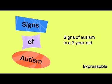 What are the signs of autism in a 2-year-old?