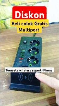 Review Power Port 2500W – Socket 3 Lubang + USB + Wireless Charging