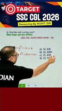 🔥NUMBER PAIR CLASSIFICATION | SSC EXAMS 2026 | REASONING BY ROHIT SIR #ssc #ssccgl #radianmensa