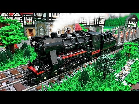 Lego Steam Train Moc with REAL SMOKE