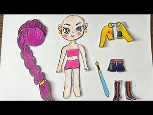 Step by Step Rumi cartoon Paper doll diy / 🌸 Tutorial 🌸
