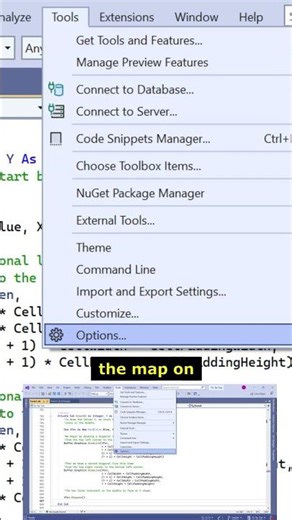 Turn Map Mode On in Visual Studio