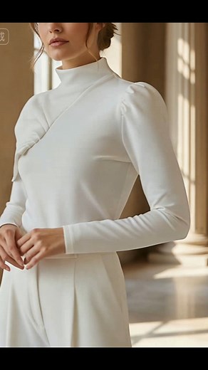 3.4K views · 17 reactions | Irregularity Long Sleeves Asymmetric Pleated Solid Color High Neck Sweatshirt Tops sku:187826 #uoozee #ootd #tops | Uoozee | Facebook