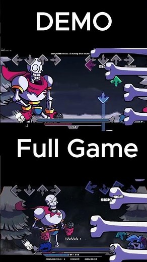 FNF Dusttale Sans & Papyrus Demo and Full Game (4) #fnf